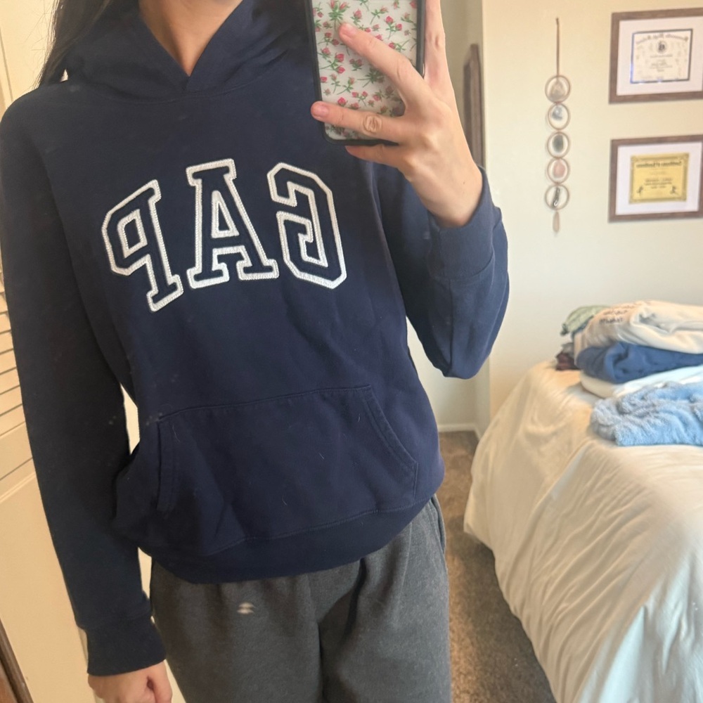 GAP Women's Dark Blue Hoodie